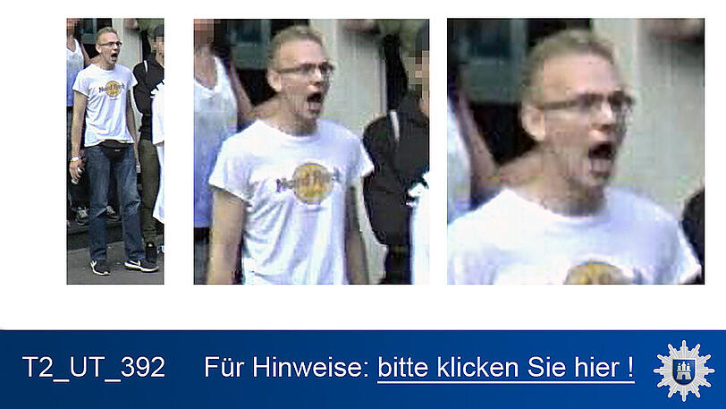 Nach diesen Personen wird öffentlich gefahndet. Die Polizei in Hamburg wird erreicht unter 040/4286-76543.