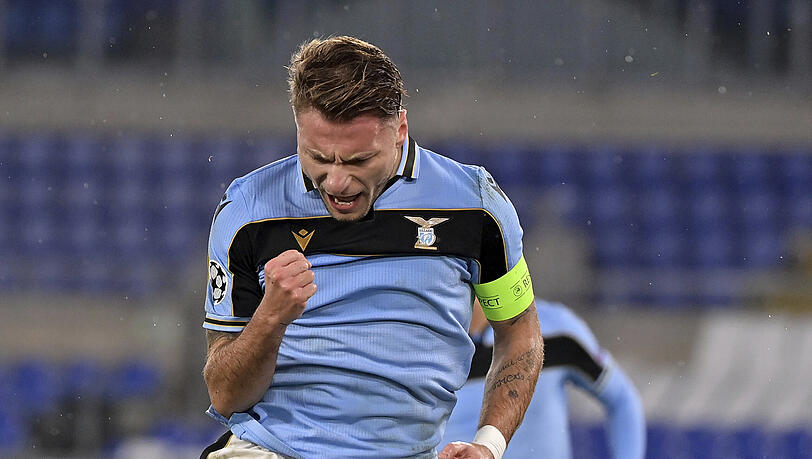 Lässt sich kaum eine Chance entgehen: Lazio-Kapitän Ciro Immobile Lässt sich kaum eine Chance entgehen: Lazio-Kapitän Ciro Immobile
