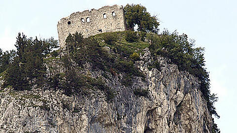 Geheimnisumwitterer Felsen: Rund um die Burgruine schießen Pflanzen ins Kraut &ndash; und Gerüchte.