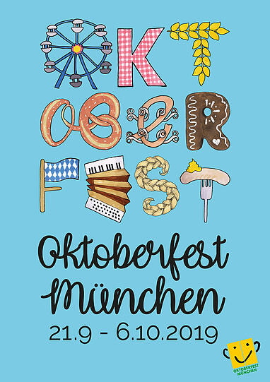 Welches Motiv wird zum Wiesnplakat 2019? 52 Motive stehen insgesamt online zur Auswahl.