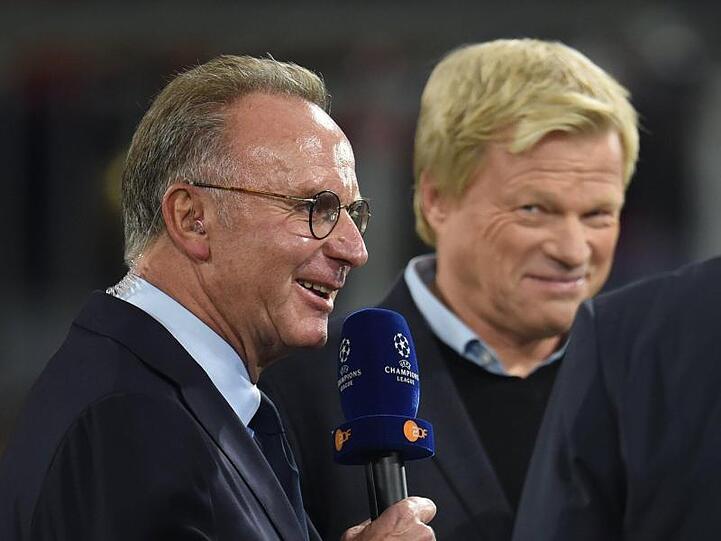 Bayern-Bosse Karl-Heinz Rummenigge und Oliver Kahn. Foto: Andreas Gebert/dpa/Archivbild