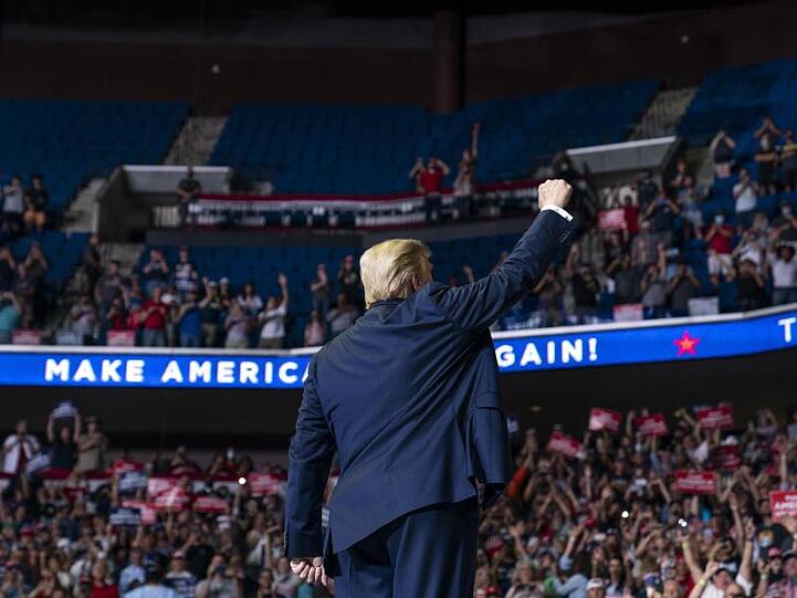 Noch Plätze frei: Donald Trumps Präsidentschaftswahlkampf entfacht wenig Feuer.