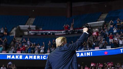Noch Plätze frei: Donald Trumps Präsidentschaftswahlkampf entfacht wenig Feuer.