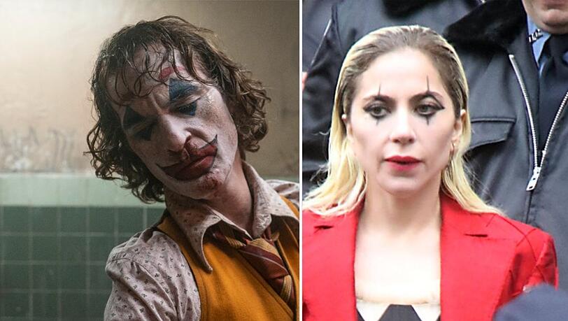 Joaquin Phoenix und Lady Gaga in ihren Rollen Joker und Harley Quinn.