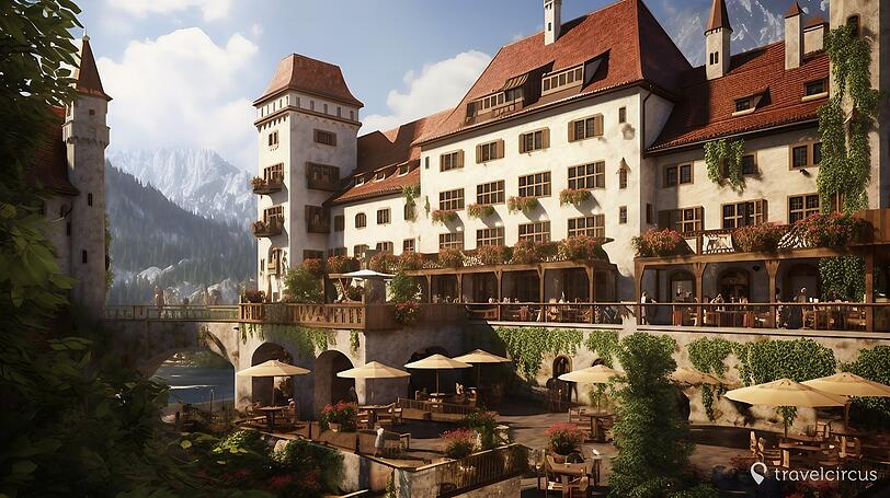 Der Serie Game of Thrones ist das Sword & Crown Inn in Füssen nachempfunden. Das Hotel wäre in Fachwerkoptik gehalten.