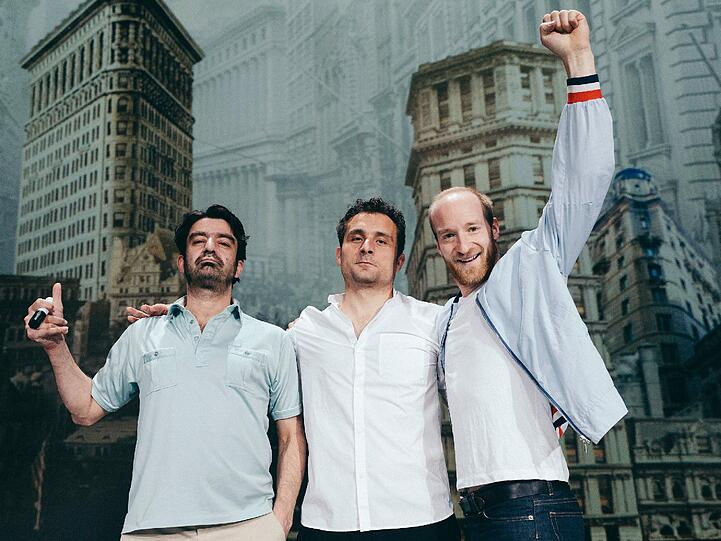 Die Lehman-Brothers: Lukas Turtur, Thomas Gräßle, Michele Cuciuffo (von links).