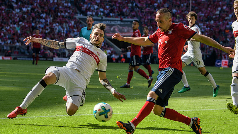 Franck Ribéry: Note 4. Bemüht auf der linken Seite, doch die Spritzigkeit fehlte beim 35-Jährigen. Rannte sich oft fest, von Rafinha kam auch nicht genügend Unterstützung aus der zweiten Reihe.