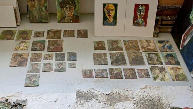 Das Atelier von Marta Fischer. Das Atelier von Marta Fischer.
