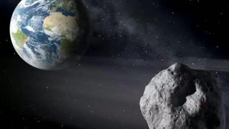 Die künstlerische Darstellung zeigt einen erdnahen Asteroiden im Vorbeiflug. Die künstlerische Darstellung zeigt einen erdnahen Asteroiden im Vorbeiflug.