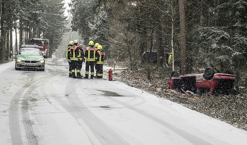 Heftiger Unfall im Landkreis Traunstein.