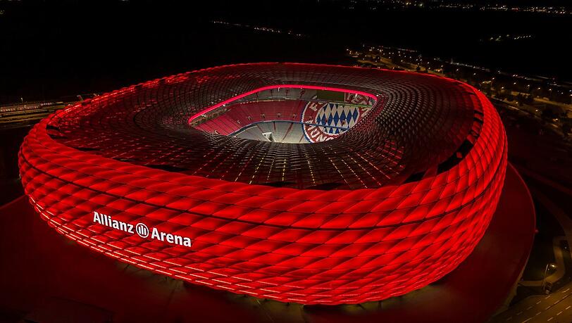 Das Prunkstück des FC Bayern: Die Allianz Arena.