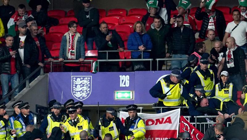 Ungarische Fans fielen in London erneut unangenehm auf.