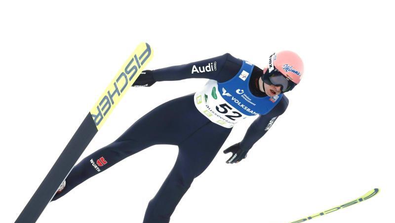 Karl Geiger kam am Kulm auf den vierten Platz.
