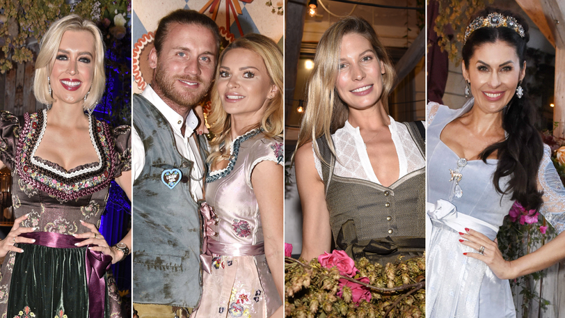 Auch ohne die Wiesn feiern die Münchner Promis den Almauftrieb bei Käfer.