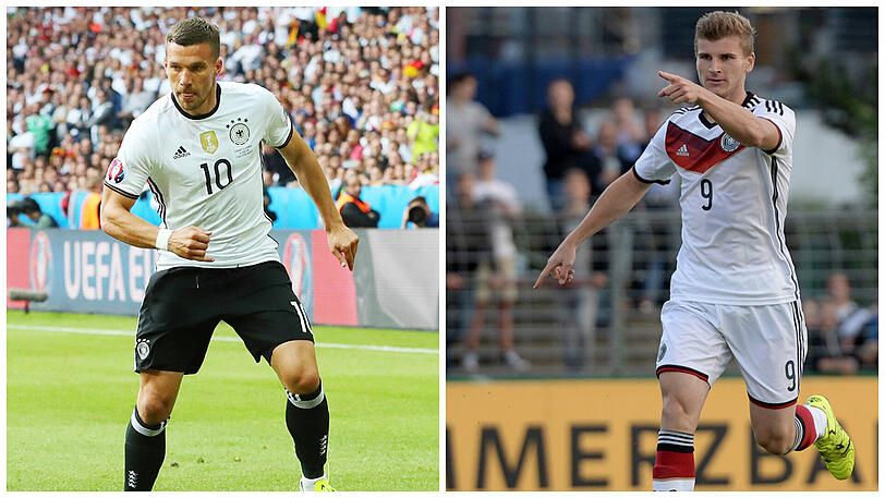 Während Lukas Podolski sein Abschiedsspiel feiert, ist Timo Werner zum ersten Mal nominiert.