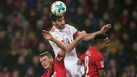 Die Bayern um Javi Martínez gegen Leverkusen obenauf: Zumindest auf dem Papier.
