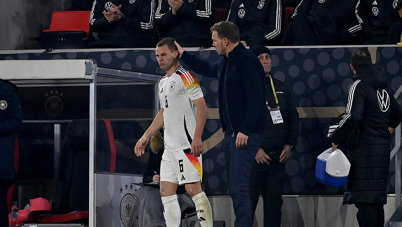 Joshua Kimmich musste gegen Bosnien-Herzegowina angeschlagen ausgewechselt werden.