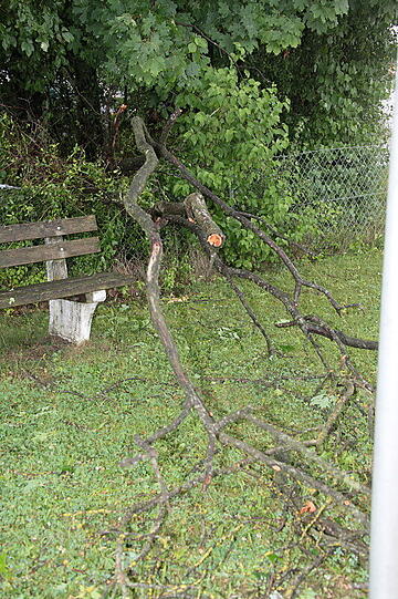 Ein heftiges Unwetter ging über den Landkreis Erding nieder - die Bilder.
