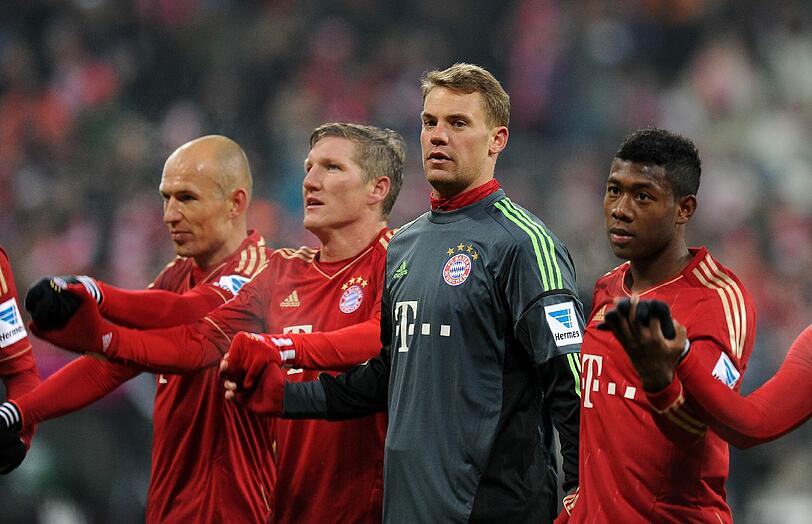 Zuletzt wenig geprüft: Manuel Neuer (2.v.r.).