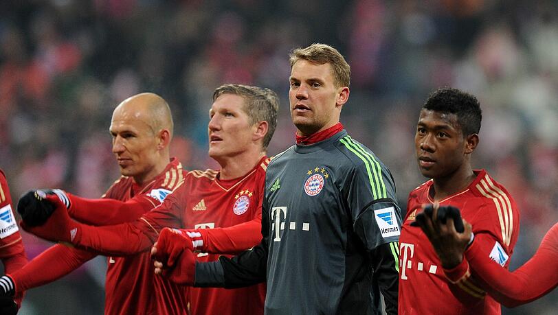 Zuletzt wenig geprüft: Manuel Neuer (2.v.r.). Zuletzt wenig geprüft: Manuel Neuer (2.v.r.).