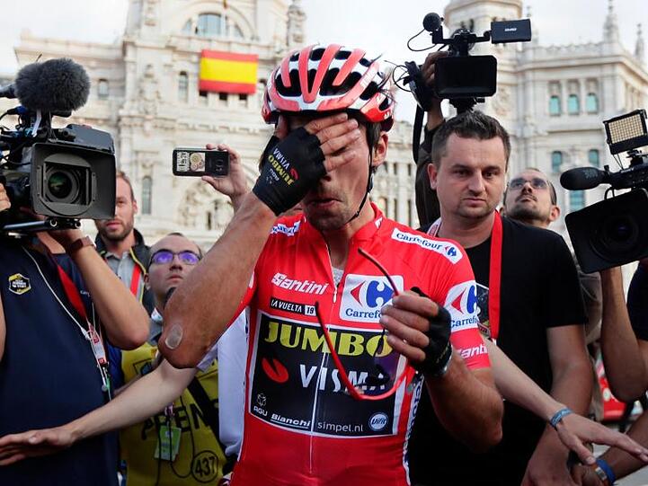 Primoz Roglic aus Slowenien vom Team Jumbo-Visma gewinnt die Vuelta a Espana.
