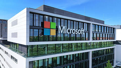 Der Hauptsitz der Microsoft Deutschland GmbH in M&uuml;nchen.