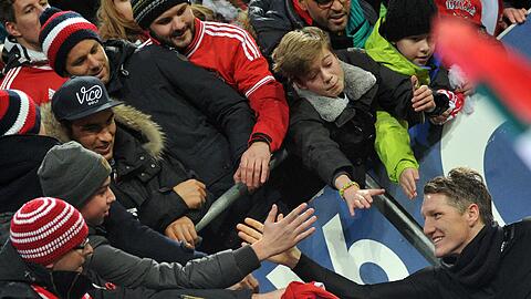 Schweinsteiger begrüßte seinen Bruder Tobias Schweinsteiger nach dem Spiel auf der Tribüne