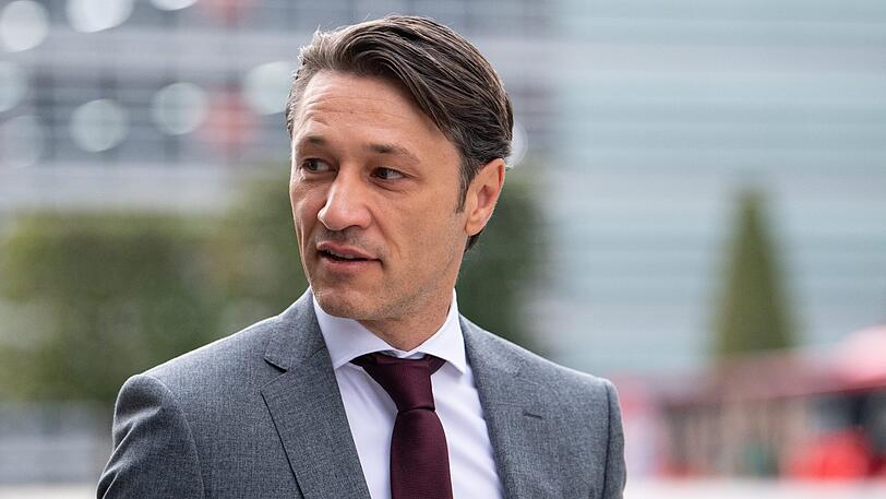 Trainer Niko Kovac vor der Abreise des FC Bayern nach Athen.