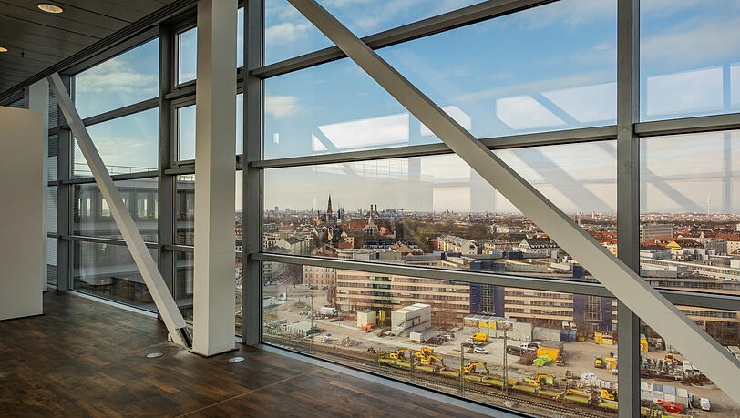 Einzigartige Aussicht nach Norden und nach Süden.