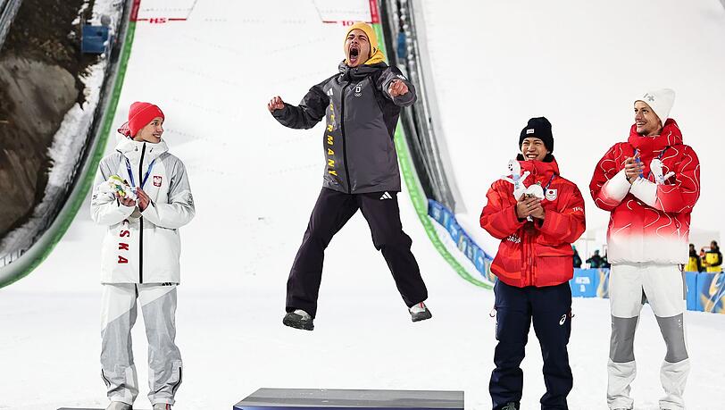 Die Goldmedaille von Philipp Raimund war der absolute H&ouml;hepunkt f&uuml;r die deutschen Skispringer. (Archivbild)