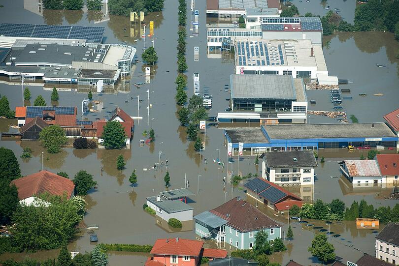 Aktuelle Fotos vom Hochwasser in Deggendorf: Fotos von der Flut.