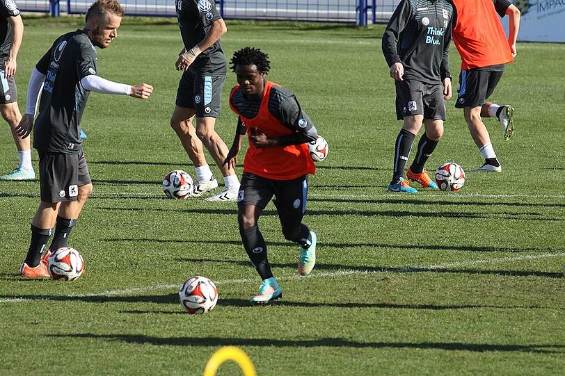 Neuzugang Anthony Annan hat das Training beim TSV 1860 aufgenommen.