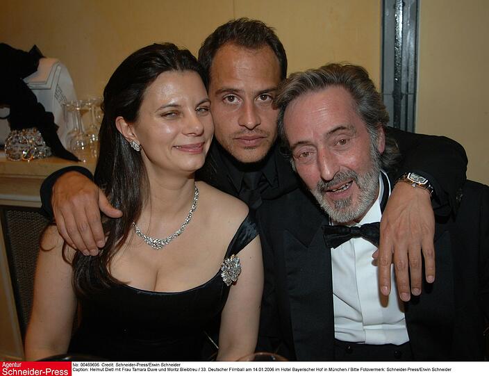 Gute Freunde: Helmut Dietl und Schauspieler Moritz Bleibtreu auf dem Filmball im Bayerischen Hof. Zum 60. schenkte er Dietl den Olivenbaum.