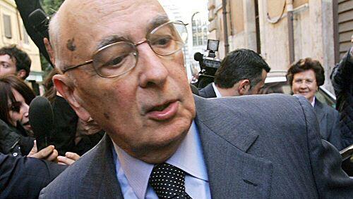 Staatspräsident Giorgio Napolitano Staatspräsident Giorgio Napolitano