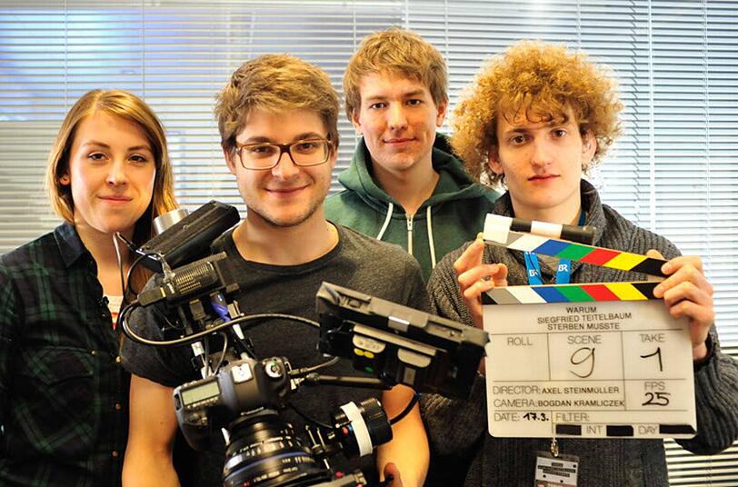Ihre Leidenschaft ist der Film: Auch sie arbeiten bei der Produktion "Warum Siegfried Teitelbaum sterben musste" mit.