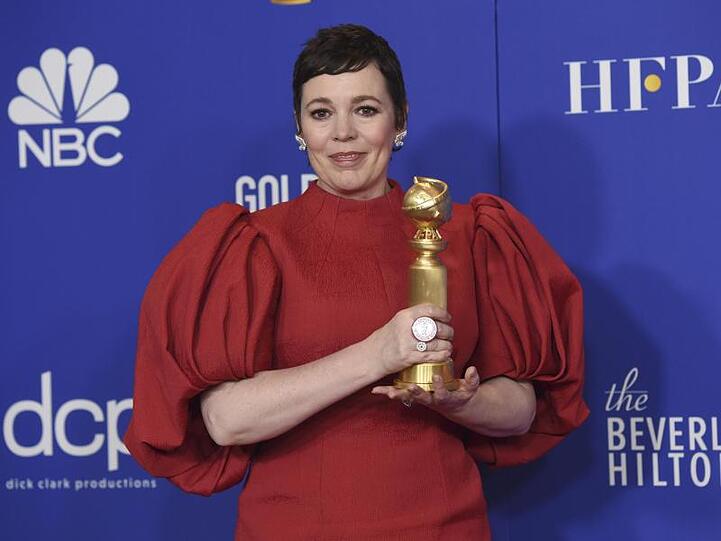 Olivia Colman hat als Queen Elizabeth II. in "The Crown" einen Golden Globe gewonnen.
