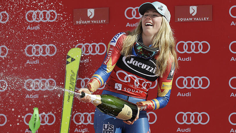 Ist Mikaela Shiffrin (USA, Foto) im Gesamtweltcup noch einzuholen? Ihr Vorsprung auf Ilka Stuhec (Slowenien) beträgt 378 Punkte. Ist Mikaela Shiffrin (USA, Foto) im Gesamtweltcup noch einzuholen? Ihr Vorsprung auf Ilka Stuhec (Slowenien) beträgt 378 Punkte.