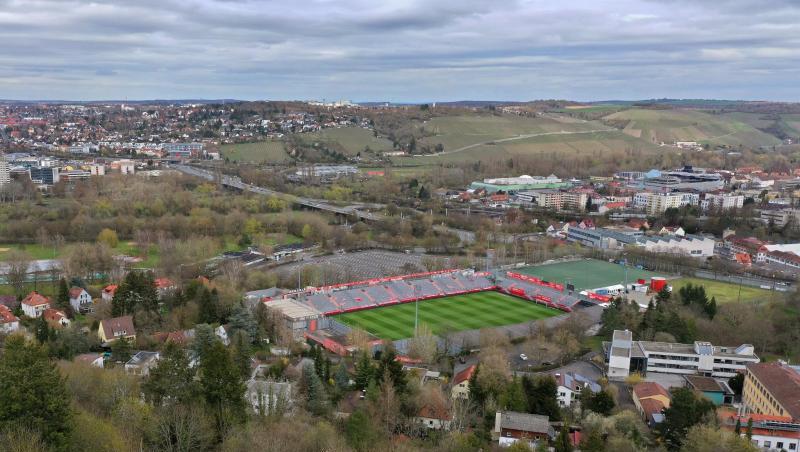 Das Stadion des Fußball Zweitligisten Würzburger Kickers.