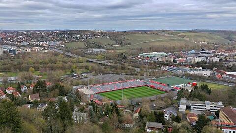 Das Stadion des Fußball Zweitligisten Würzburger Kickers.