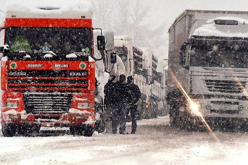 Nichts ging mehr für viele Lastwagen