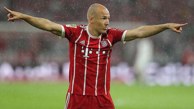 Arjen Robben wurde beim 3:1 des FC Bayern gegen Bayer Leverkusen in der 61. Muinute eingewechselt.