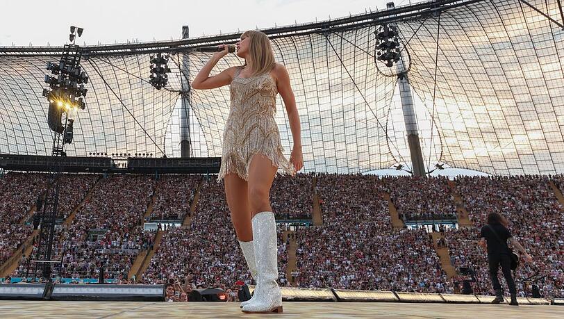 Taylor Swift im ikonischen Olympiastadion von München.