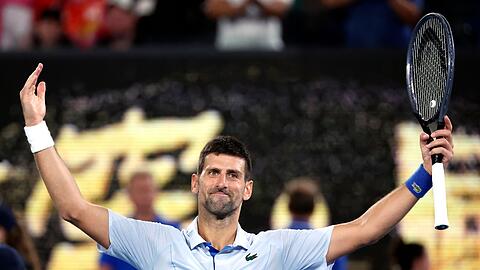 Steht bei den Australian Open im Viertelfinale: Novak Djokovic.