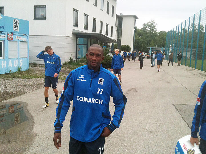Collin Benjamin: Zum ersten Mal am Trainingsgelände der Löwen