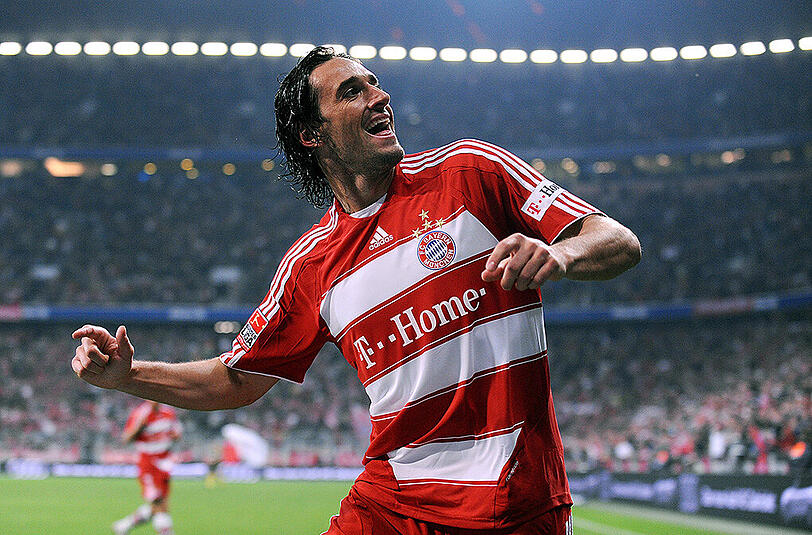 Luca Toni kam 2007 vom AC Florenz und wechselte drei Jahre später wieder nach Italien zum AS Rom.