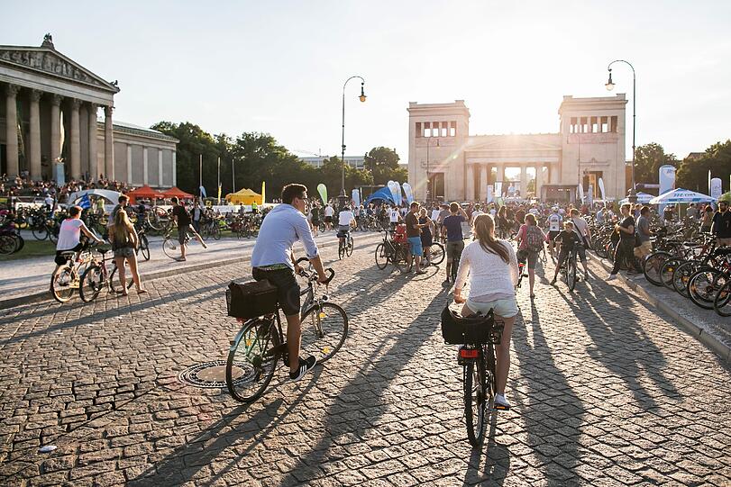Über 16.000 Münchner waren bei der siebten Radlnacht dabei. Die Bilder.