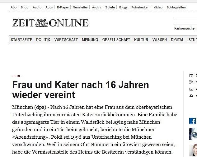 ...und die "Zeit".