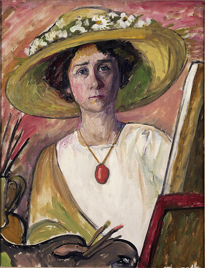 Ein Selbstbildnis von Münter.