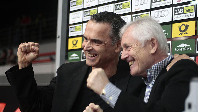Trainer Dirk Bauermann und Vizepräsident Bernd Rauch. Trainer Dirk Bauermann und Vizepräsident Bernd Rauch.