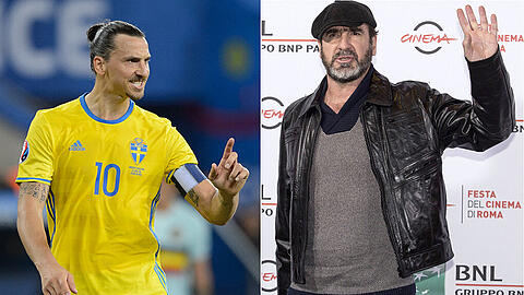 Wer spielt(e) welche Rolle in Manchester? - Verbaler Schlagabtausch zwischen Zlatan Ibrahimovic (linkes Bild) und Eric Cantona.